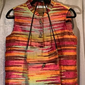 Handmade Vest and matching bag Bettz Designs    Size small